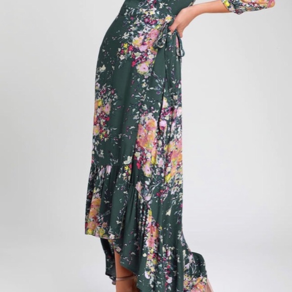 Lovestitch Calliope Maxi Dress in Green Floral - Picture 3 of 6